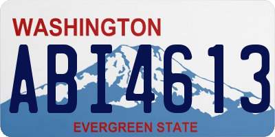 WA license plate ABI4613