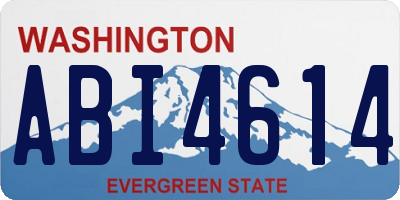 WA license plate ABI4614