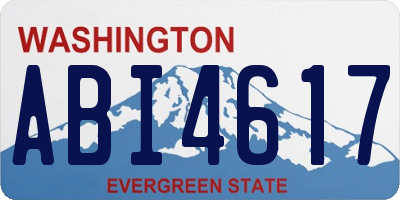 WA license plate ABI4617