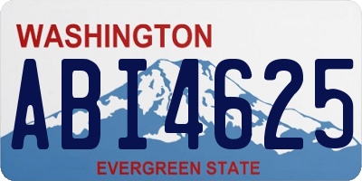 WA license plate ABI4625