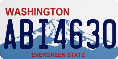 WA license plate ABI4630