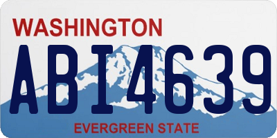 WA license plate ABI4639