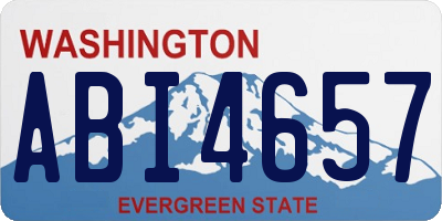 WA license plate ABI4657