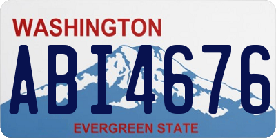 WA license plate ABI4676
