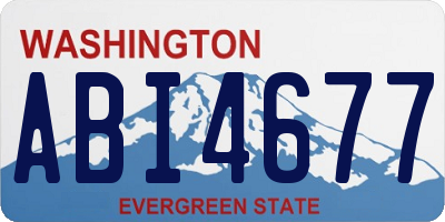 WA license plate ABI4677