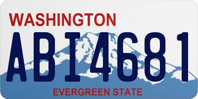 WA license plate ABI4681