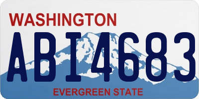 WA license plate ABI4683