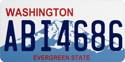 WA license plate ABI4686