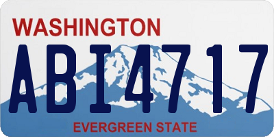 WA license plate ABI4717