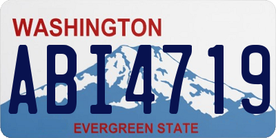 WA license plate ABI4719