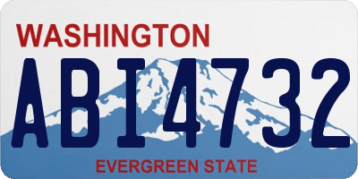 WA license plate ABI4732