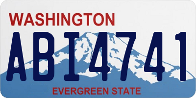 WA license plate ABI4741
