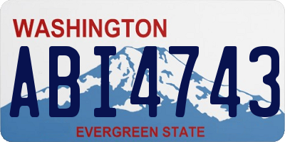 WA license plate ABI4743