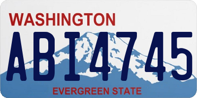 WA license plate ABI4745