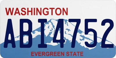 WA license plate ABI4752