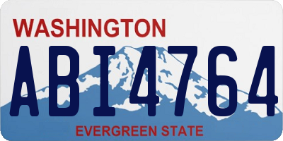 WA license plate ABI4764
