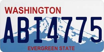 WA license plate ABI4775