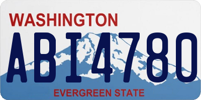 WA license plate ABI4780