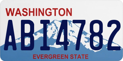 WA license plate ABI4782