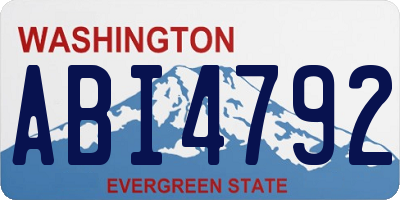 WA license plate ABI4792