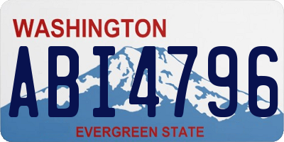 WA license plate ABI4796