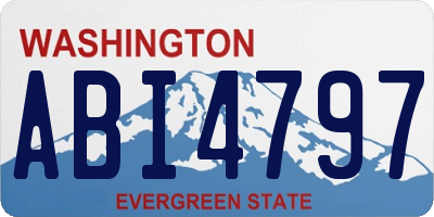 WA license plate ABI4797