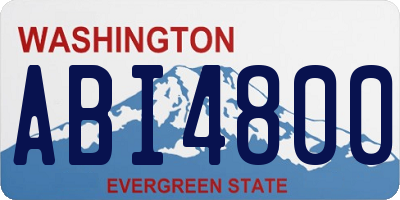 WA license plate ABI4800