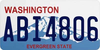 WA license plate ABI4806