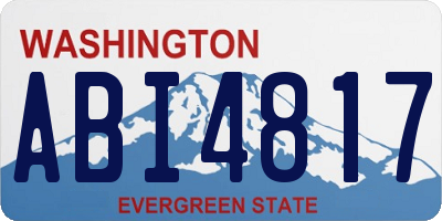 WA license plate ABI4817