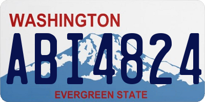WA license plate ABI4824