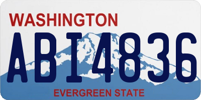 WA license plate ABI4836