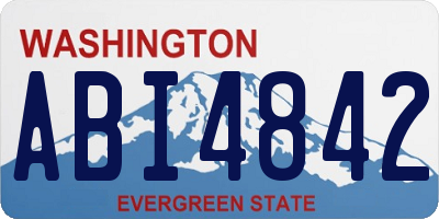 WA license plate ABI4842