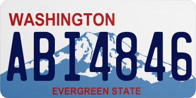WA license plate ABI4846