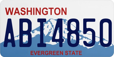 WA license plate ABI4850