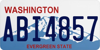 WA license plate ABI4857