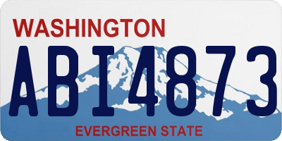 WA license plate ABI4873
