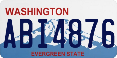 WA license plate ABI4876