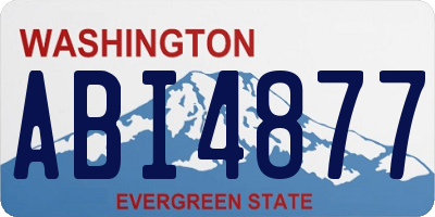 WA license plate ABI4877