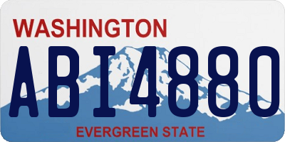 WA license plate ABI4880