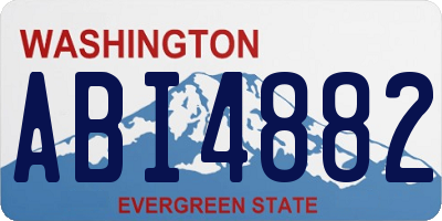 WA license plate ABI4882