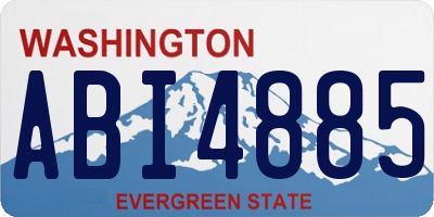 WA license plate ABI4885