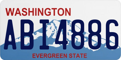 WA license plate ABI4886
