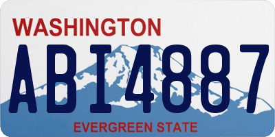 WA license plate ABI4887