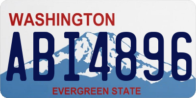 WA license plate ABI4896