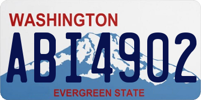 WA license plate ABI4902