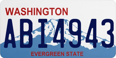 WA license plate ABI4943