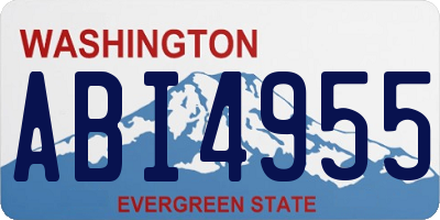 WA license plate ABI4955