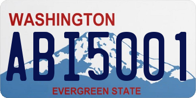 WA license plate ABI5001