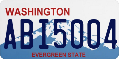 WA license plate ABI5004
