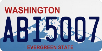 WA license plate ABI5007